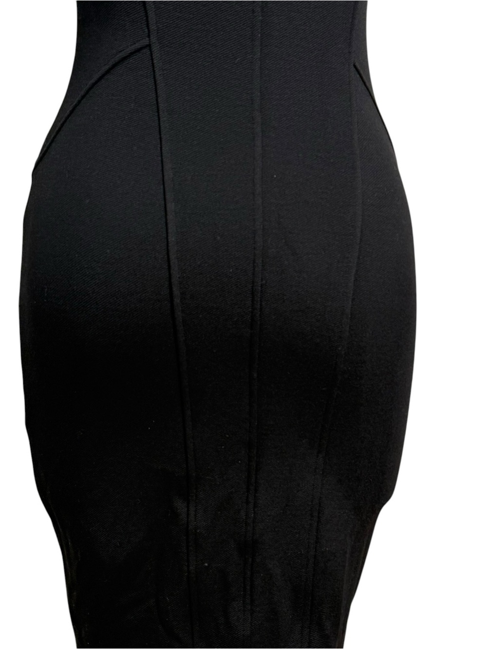 NWT Helmut Lang Gala Knit Cutout Mini Bodycon Dress Black Petite XS - Picture 6 of 9